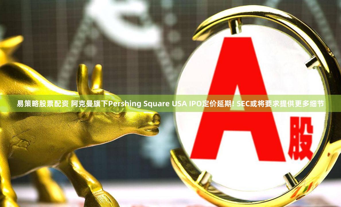 易策略股票配资 阿克曼旗下Pershing Square USA IPO定价延期! SEC或将要求提供更多细节