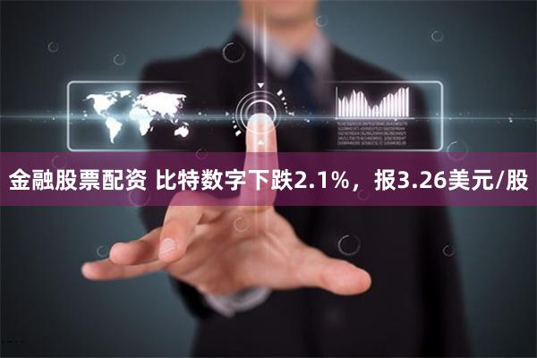 金融股票配资 比特数字下跌2.1%，报3.26美元/股